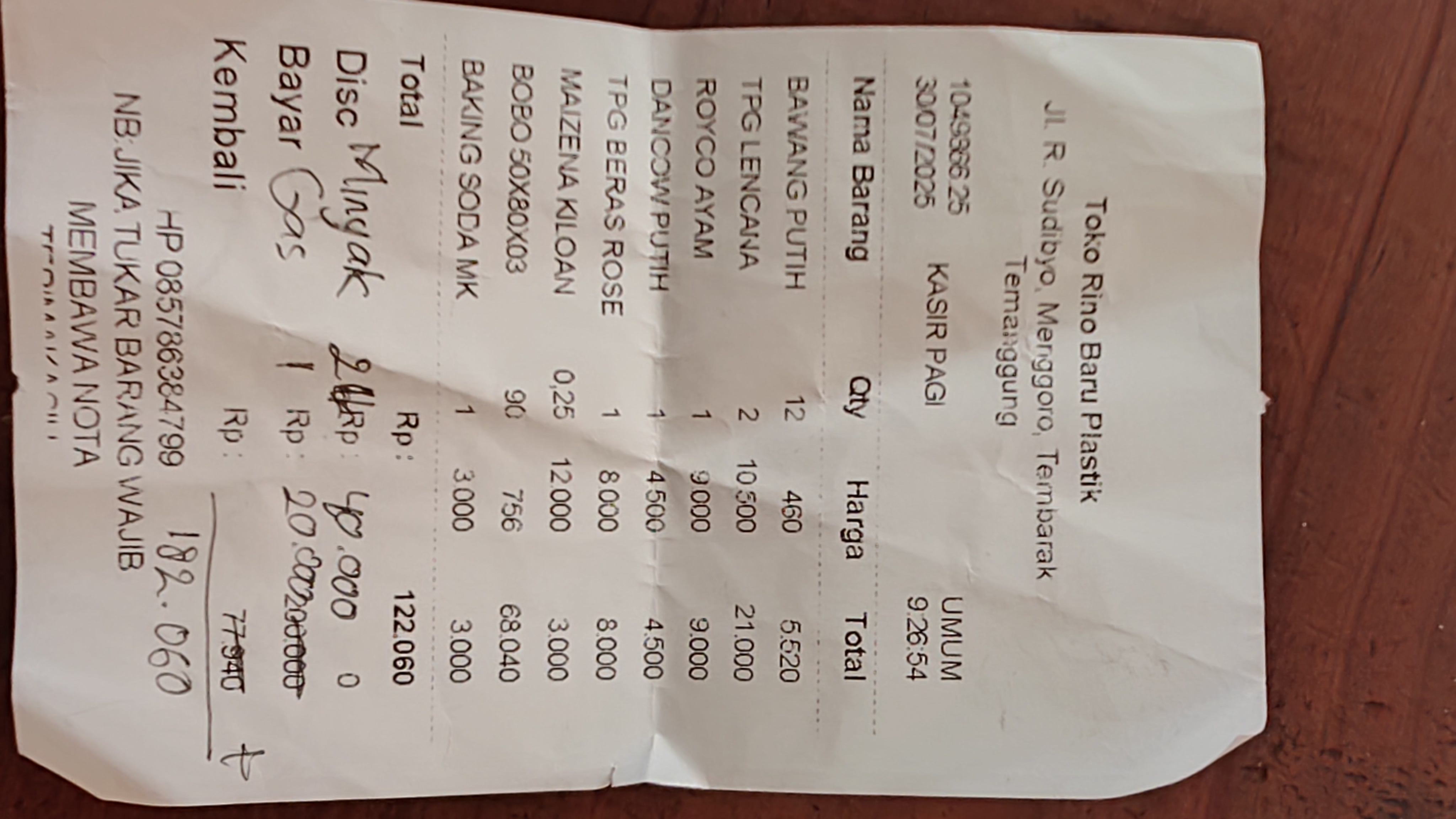 Nota Produksi